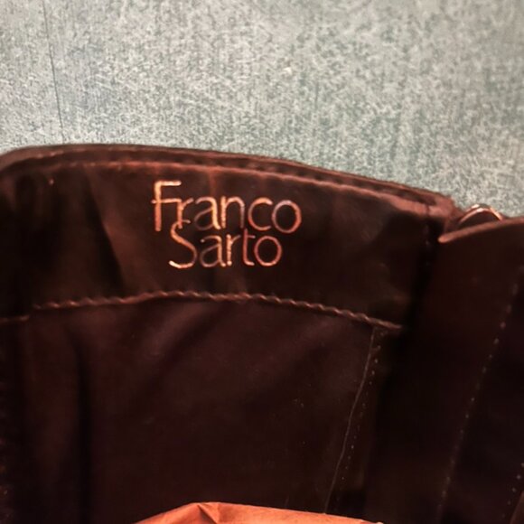 Black Leather Franco Sarto Riding Boots - Picture 2 of 3